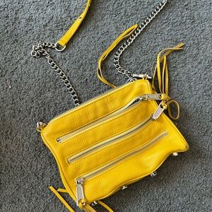 Rebecca Minkoff yellow crossbody bag! Super popular! Barley been used 🙂